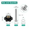 sourcing map 4 Sets Star Knob Kit, M6 Metric Thread