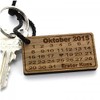 Lieblingsmensch Wooden Key Tag - Heart Calendar