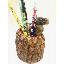 Rattlesnake Pen Holder Home Office Tabletop Decoration, Organizer