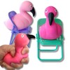 Squishy Flamingo w/Chair Fidget Toys Collection - Premium Squishy Toys