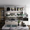 DSVONAUS Ceiling Shelf, Floating Shelves Kitchen Storage Wine Rack, Industrial