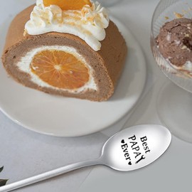 Best Papa Ever Spoon Gifts from Grandchildren Papa Father s Day Gifts for Grandfather Papa Retirement Birthday Gifts for Grandpa Coffee Tea Spoons Gifts for Tea Coffee Lovers