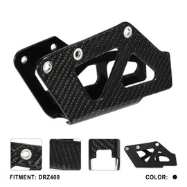 Funparts Motorcycle Chain Guide Guard Carbon Fiber for DRZ400 2000-2004 DRZ400E 2000-2007 DRZ400S 2000-2024 DRZ400SM 2005-2024 RM250 1989-2006 RM250Z 2001-2006 Dirt Bike
