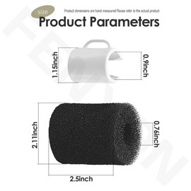 FENXDN 2 Pack 9-100-1018 Pool Cleaner Bag Collar Replacement Compatible with Polaris Pool Cleaners Model 180 280 380 480 with 5 Pack 9-100-3105 Sweep Hose Scrubber