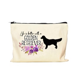 Golden Retriever Life is Better Makeup Bag