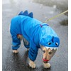 Dog Raincoat with Hood & Collar Hole & Safe Reflective