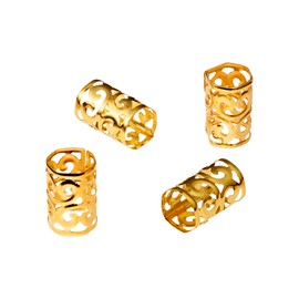 Red by Kiss Premium Luxury Braid Charms, Hair Decorative Accessories for Braids & Locs, Gold Silver Shiny, Lightweight & Durable (Luxury)