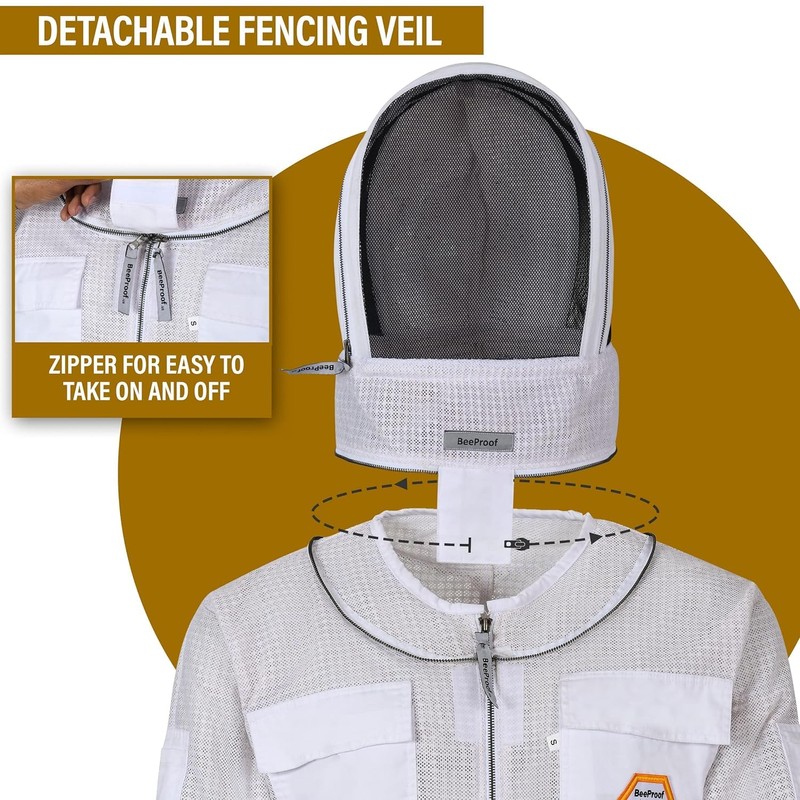Beekeeping Suit Ventilated 3 Layer Ultra with Total Protection with