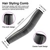 Multifunction Hair Grooming Set of 2 - Black, Double-Sided Combs