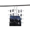 2 Quality Pant Skirt Trouser 4-Tier Pants Metal Hangers Heavy
