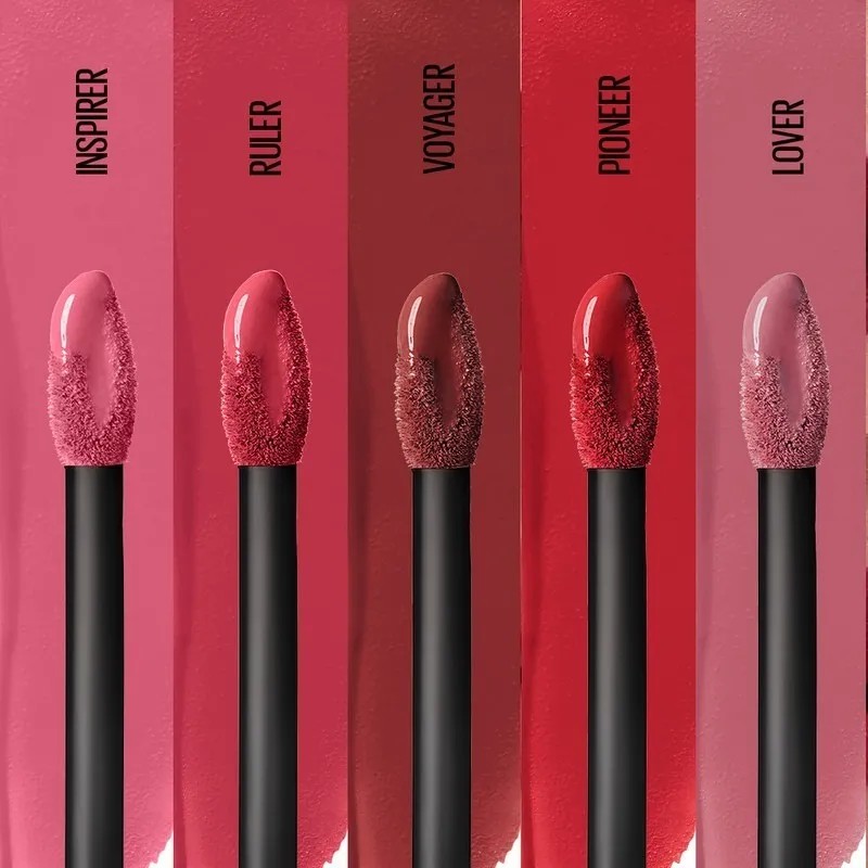 Pack X 5 Labiales Super Stay Matte Ink Maybelline Rojo