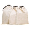 MISSLO Set of 3 Cotton Breathable Dust-proof Drawstring Storage Pouch