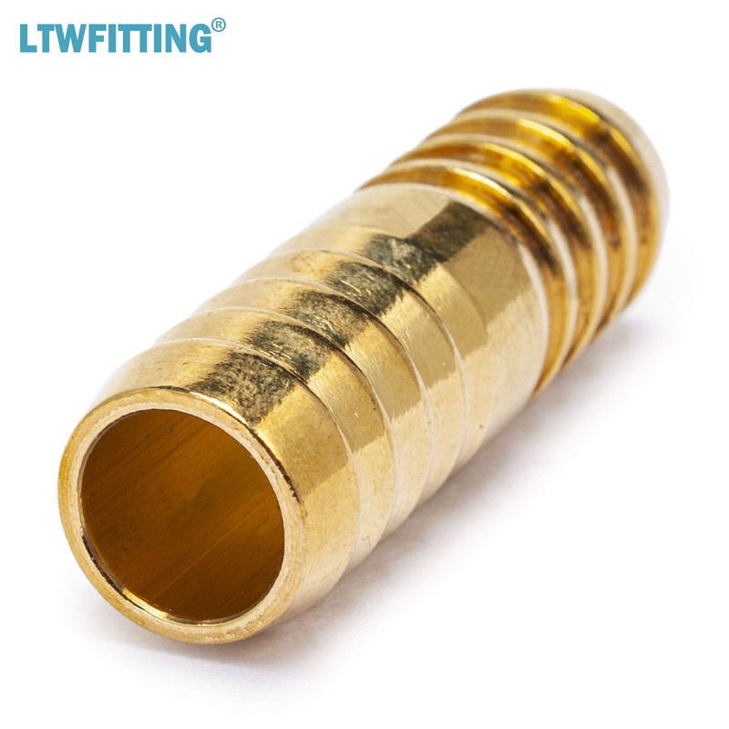 LTWFITTING Brass Barb Splicer Mender 5/8-Inch (16mm) ID Hose Fitting