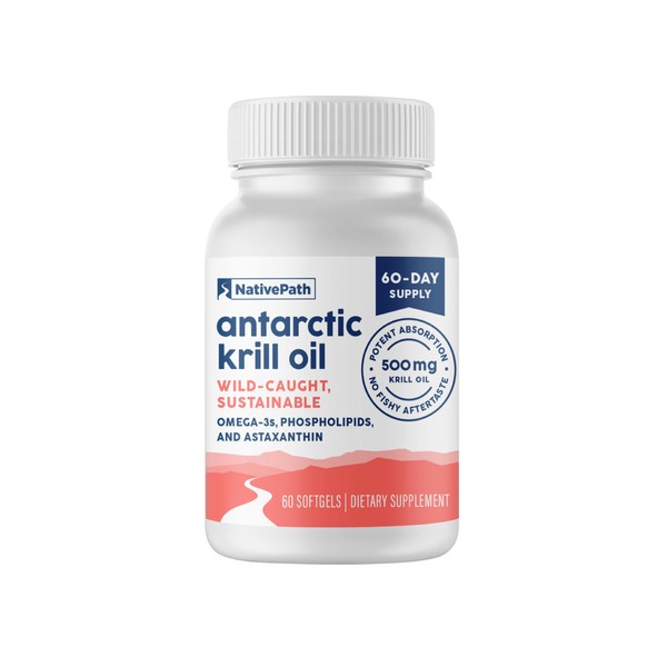 NativePath Antarctic Krill Oil - Wild-Caught Omega 3 Krill Oil