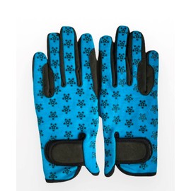 Youth Equestrian Gloves with STAR Design for Girls & Boys Children Gloves All Weather Outdoor Sports Gloves Horse Riding (10-12 Years, Blue)