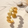 HUASAI Gold Seashell Starfish Shell Ring Dainty Beachy Statement Rings