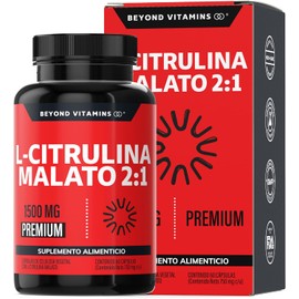 Beyond Vitamins L-Citrulline Malate 1500mg Nitric Oxide Booster - 60 Vegan Capsules