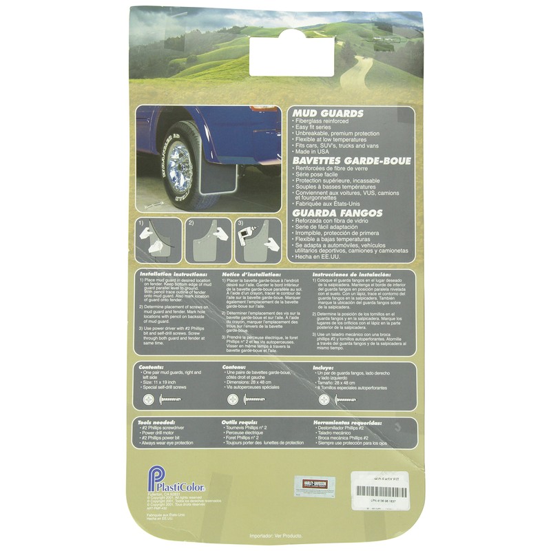 Plasticolor 524 Harley Davidson Design Splash Guard Mud Flap