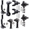 SCITOO 9pcs RWD Suspension Kit Inner Outer Tie Rod End