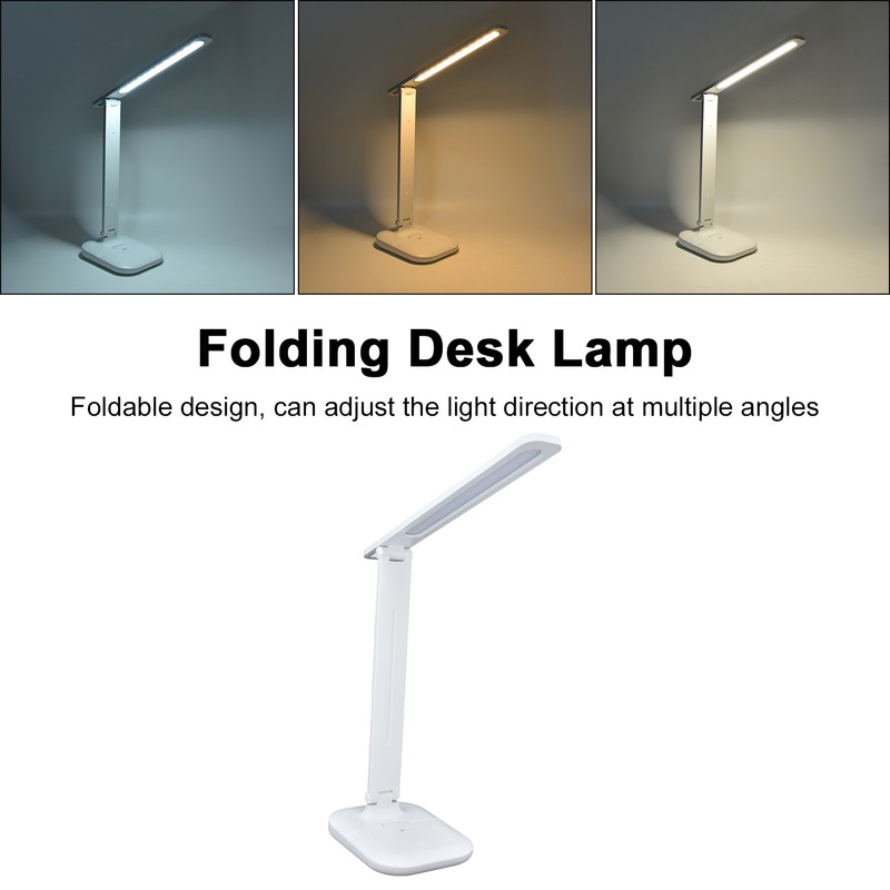 Folding Desk Lamp 3 Light Source USB Internal Battery Rechargeable