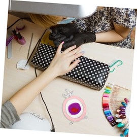 OHPHCALL 1pc Crown Manicure Paint Tray Creative Nail Art Mixing Color Palette for Personal for Mixing Pigments and Displaying Nail Tips Lightweight and Unique Design