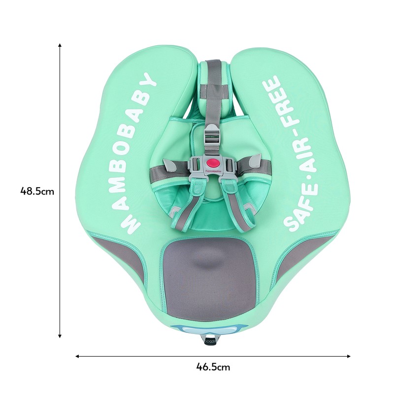 Non-Inflatable Baby Float with Tail Float Canopy Infant Lying Swimming