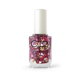 Color Club Nail Lacquer Nailmoji, Holographic Glitter #Goal, 0.5 Fluid Ounce