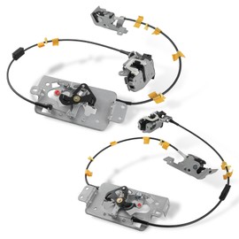 Pair Rear Door Lock Latch & Cable Compatible with Ford F150 Extended Cab 2004 2005 2006 2007 2008 Door Latch Assembly Replaces 8L3Z-18264A01-B 8L3Z-18264A00-B 8L3Z18264A01B 8L3Z18264A00B