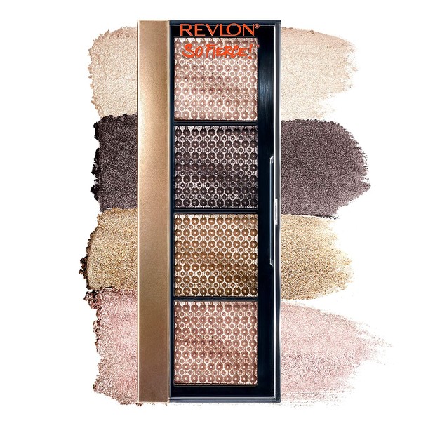 Revlon So Fierce! Prismatic Eyeshadow Palette, Creamy Pigmented Eye Makeup in Blendable Matte & Pearl Finishes, 961 That's A Dub, 0.21 oz.