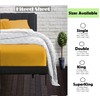 Ochre king size fitted sheets Microfibre Bottom bedsheet Deep Pocket
