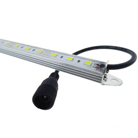 LEDENET® 12" 6500K-7000K White Super Bright 18LEDs 5050 Aquarium LED Strip Lighting Waterproof Aluminum Lighting 12V DC LED Linear Bar Lamp (Cold White, 12" Long)