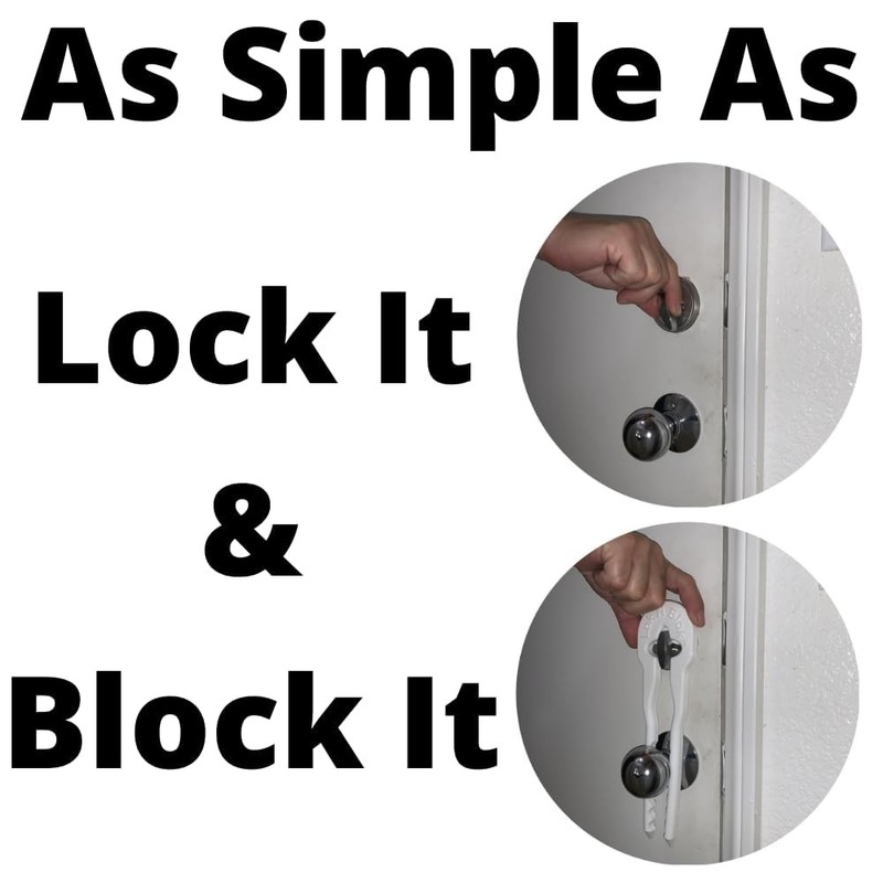 Portable Deadbolt Door Lock Device Lok N Blok Max Requires