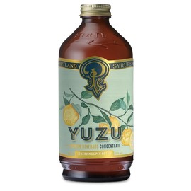 Portland Syrups Yuzu Syrup - Premium Beverage Concentrate for Delicious Cocktails, Mocktails, Tea, Soda, Coffee Drinks, Baking, and More - 12 oz with 12 Servings (Pack of 1)