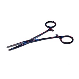 Dog/Cat Pet Ear Hair Puller 5.5" Hemostat Forceps Serrated STR Jaws Ear Care Forceps, Made of Stainless Steel-Helps In Cleaning Ear Nose Face Paws Hair-Multipurpose Works on All Kind of Hair, Black