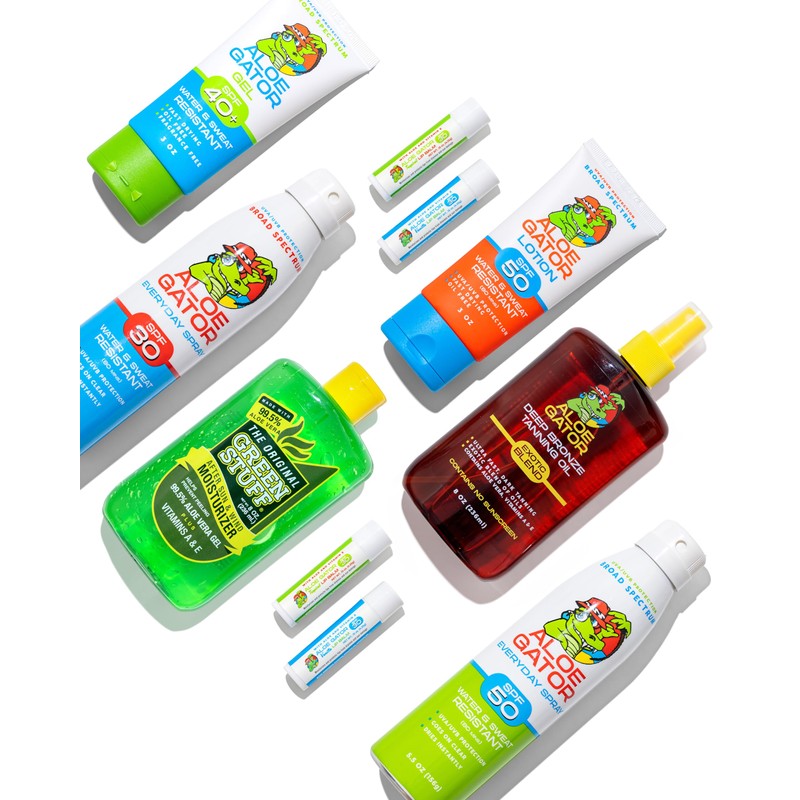 Aloe Gator Sunscreen Lotion SPF 50, Alcohol-Free, Paraben-Free
