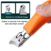 NICECONE Wide Jaw Opening Anti-Splash Slanted Nail Clipper for Thick