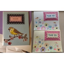 Nested Stitched Scallop Rectangle Frame Cutting Dies, Metal Cutting Dies Stencils DIY Etched Dies Craft Paper Card Making Scrapbooking Embossing 10.7X13.9 cm (Rectangle Frame)