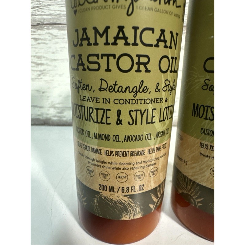 Urban Hydration 2X Urban Hydration Conditioner& moisturizer lotion Jamaican Castor
