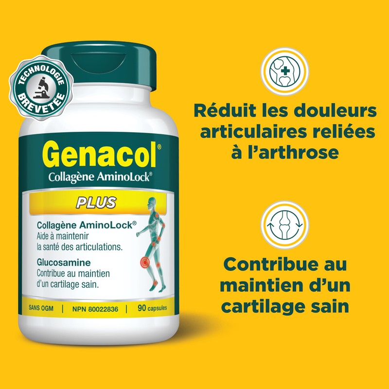 Genacol Genacol Plus C Glucosamine and Collagen Supplement with Ultra-Hydrolyzed