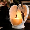 Prayer Angel Candlestick Pure White Wing Angel Prayer Statue for