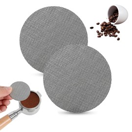 YALiya Pack of 2 pour over coffee makers, coffee filter attachment, reusable coffee filters, for removable filter discs, coffee disc filter made of stainless steel, coffee pot filter accessories (C)