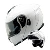 1Storm Motorcycle Helmet Street Bike Modular Flip up Dual Visor