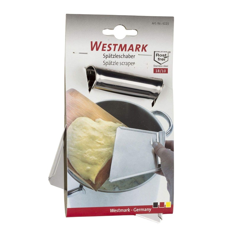 Westmark Spätzle / pot attachment with dough scraper.