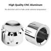 2pcs Eje delantero Tuerca Cubierta Cap Skull Bolt CNC Aluminio
