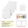 WSCHU 400 Pcs Transparent Sticky Notes, 3 x 3 Inch
