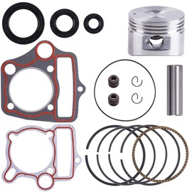 ORAEVY Piston Rings Gasket Set 52.4mm Bore Replacement for 110cc 125cc Kazuma Taotao Sunl Coolster Roketa BMS SSR ATV Pit Bike