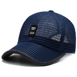 Summer Mesh Baseball Cap for Men Women Trucker Mesh Hat Baseball Hats Outdoor Sports Running hat (100% Polyester, Blue -Z)