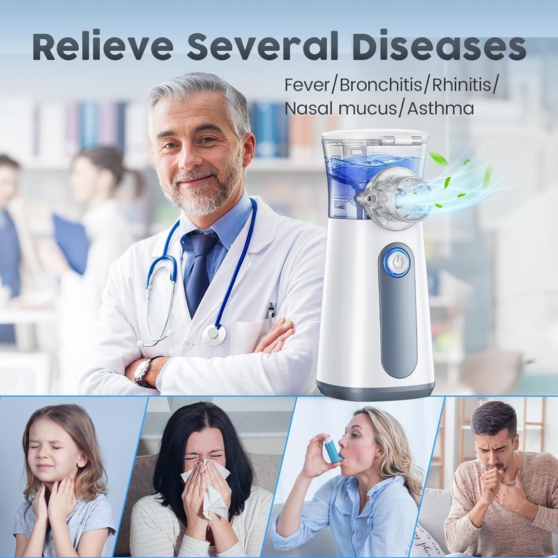 Nebulizer, Portable Nebulizer, Nebulizer Machine for Adults and Kids,for Breathing