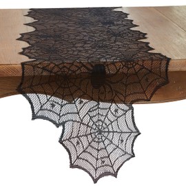 Creepy-Crawly Spiderweb Net Table Runner