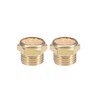 sourcing map 8 pieces 1/4 PT sintered bronze exhaust silencer